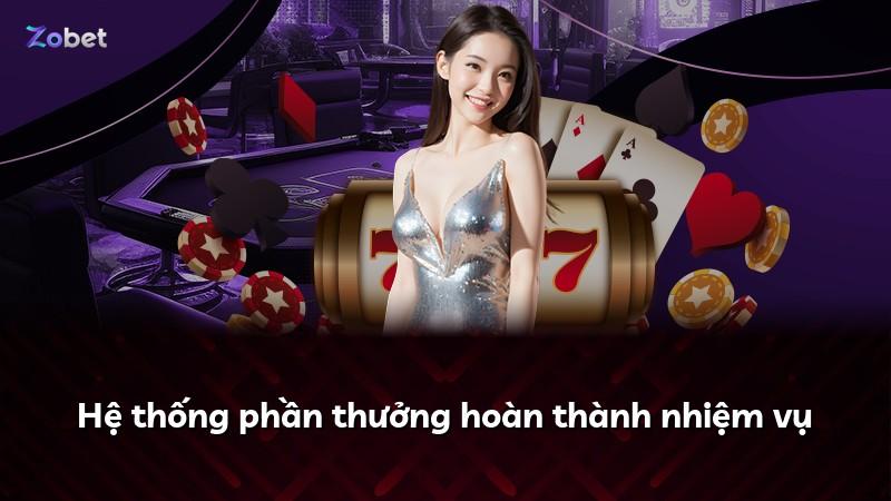 Hệ thống phần thưởng hoàn thành nhiệm vụ